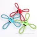 Flower Shape Rope Pet Toy with Tennis Ball